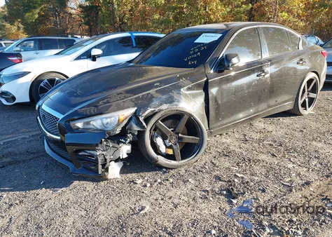 2014 Infiniti Q50 Sport from USA, damaged, VIN JN1BV7AP4EM670149